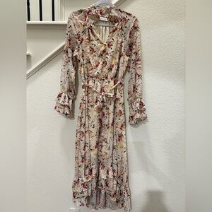 Petal & Pup Floral Ruffle Hi Low Dress